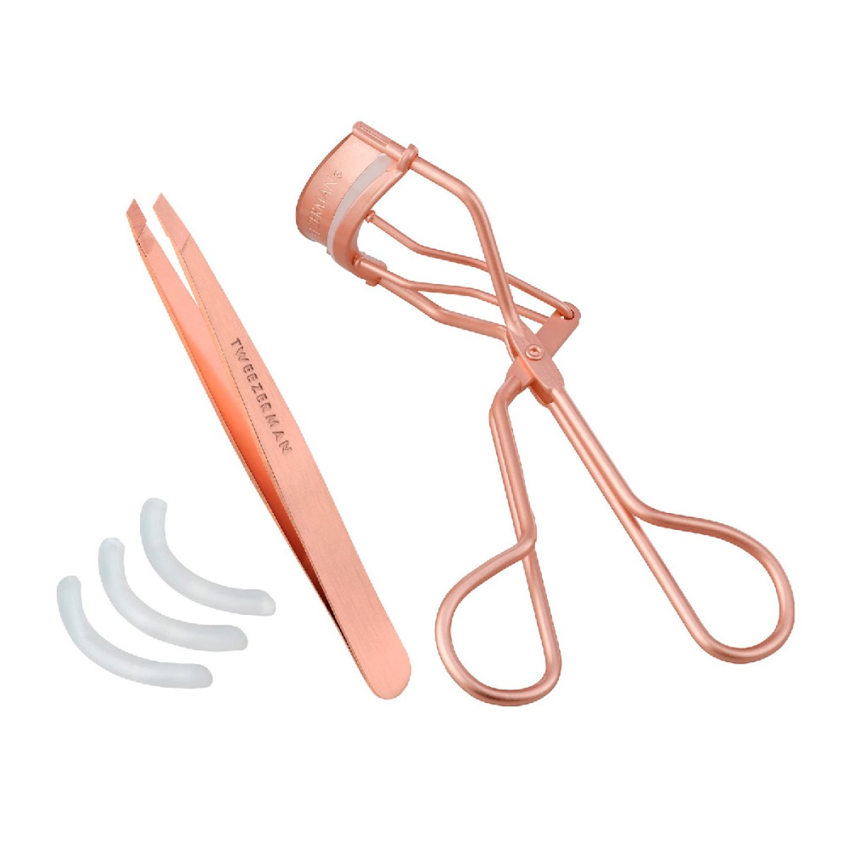 TWEEZERMAN BROW & LASH SET ROSE GOLD